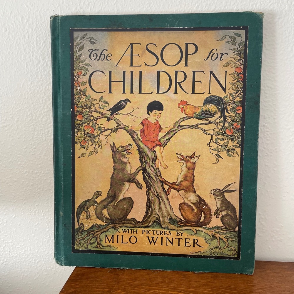 The Aesop for Children Illustrated by Milo Winter 1942 Edition Hardcover Book